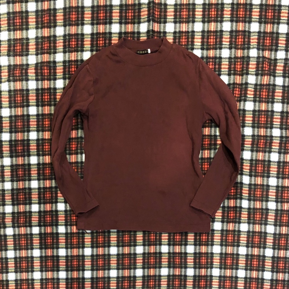 ❤️Women Cozzi Small Burgundy Top Thin Sweater